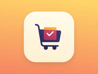 Daily UI #005: App icon app icon daily ui dailyui dailyuichallenge icon shopping list