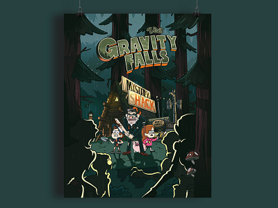 Gravity Falls Poster gravity falls illustration poster vector