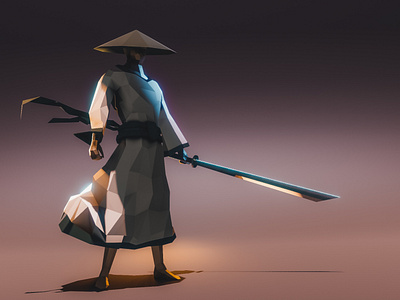 Low poly Samurai