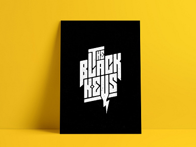 the Black Keys Poster adobeillustator design poster rock band typography vector