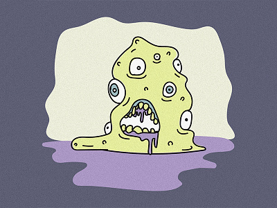 liquid monster 1/3 alien creature cute doodle draw fun illustration ipadpro monster sketch yuvalezov yuvsketch