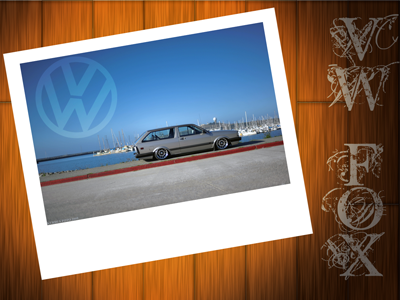 VW Fox Wallpaper blue brown car fiber fox volkswagen vw wagon wood