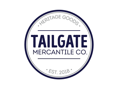 Tailgate Mercantile Co. | Primary Logo branding design graphic design logo vector