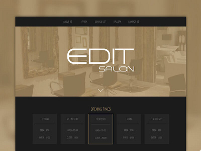 Edit salon website