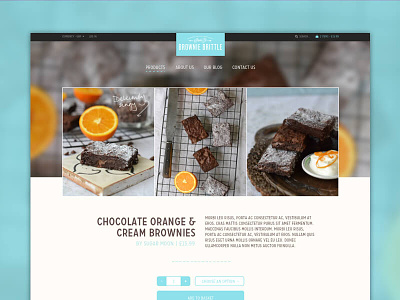 Shopify theme template brownies ecommerce food shop shopify template theme website