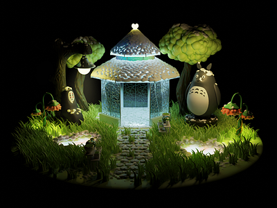 ILLUSTRATION TOTORO 3D