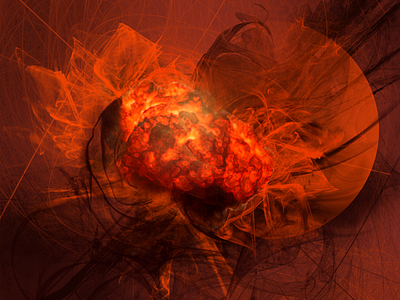 'Explode' Album Cover Composition explosion planets