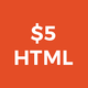 5 Dollar HTML
