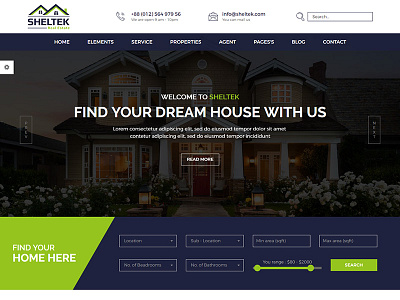 Sheltech – Real Estate Responsive Template