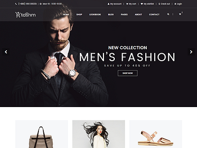 Tasnm – eCommerce bootstrap template