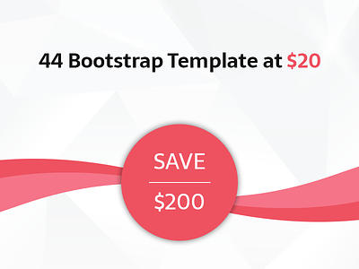 44 Bootstrap Templates at 20 Dollar