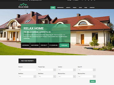 Relax Home – Real Estate Bootstrap Template $5.00