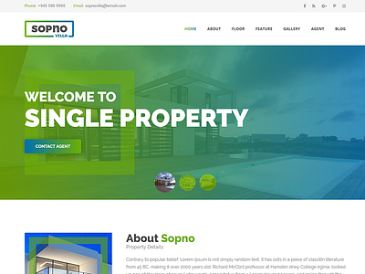 Sopnovilla – Single Property HTML Template $5.00 