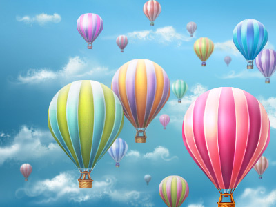 Hitfile 3 balloons illustration sky