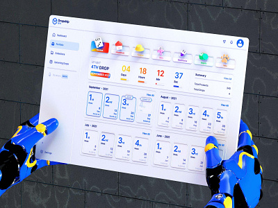 Portfolio 3D UI - Dropship 3d app 3d design 3d software 3d ui 3d website aryojj design design ui design dropship portfolio software ui user interface ux