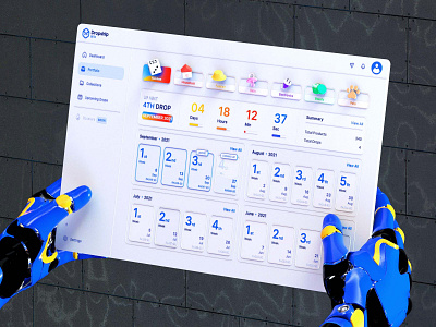 Portfolio 3D UI - Dropship