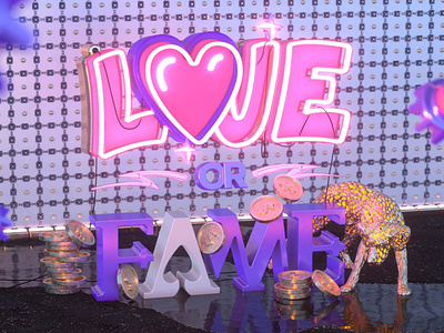 Love or Fame 3d aryo aryojj cinema4d design fame love loveorfamelive octane