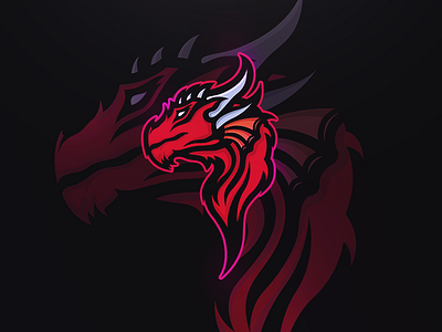 Dragon Mascot Logo aryojj dragon jj logo mascot team wolves wolvesteam