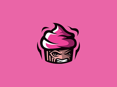 Stop annoying cupcakes, they're angry angry cupcake aryojj aryojj.com cup cup cake cupcake mascot mascot logo vector xupcake