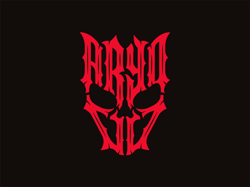 ARYOJJ TYPOGRAPHY identity branding design aryojj aryojj.com devil logo typography typography art