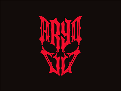 ARYOJJ TYPOGRAPHY aryojj aryojj.com branding design devil identity logo typography typography art