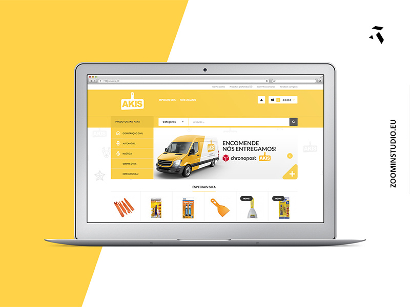 AKIS.PT madeira logo web rebrand design