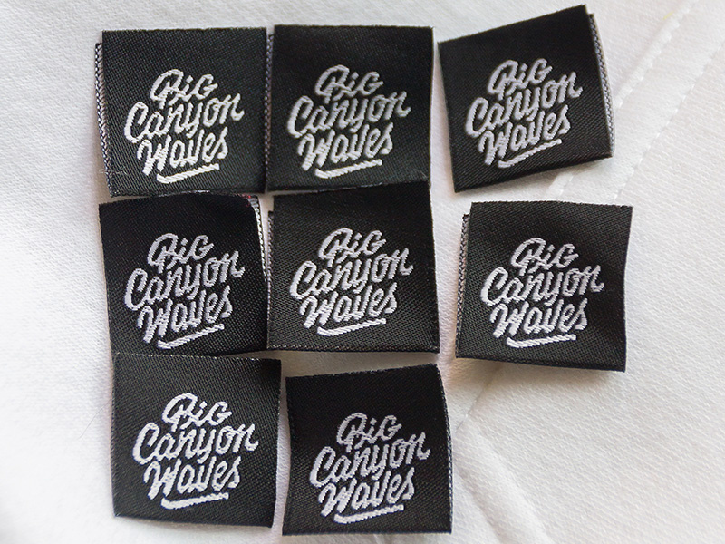 Big Canyon Waves logo zoominstudio portugal waves big foot waves big waves nazare surf tags hang tags