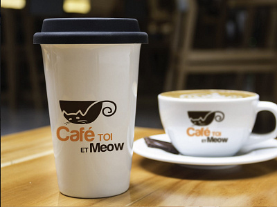 Logo for a CatCafe