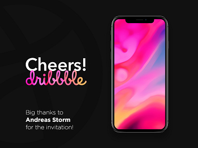 Cheers! Dribbble — Debut Freebie abstract art background debut digital free freebie iphone vandalism wallpaper x