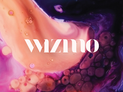 wızmo — new logo abstract art fluid font lettering logo name typo wizmo wordmark