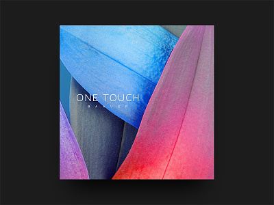 Baauer — One Touch art cd cover flowers gradient leafs music typo