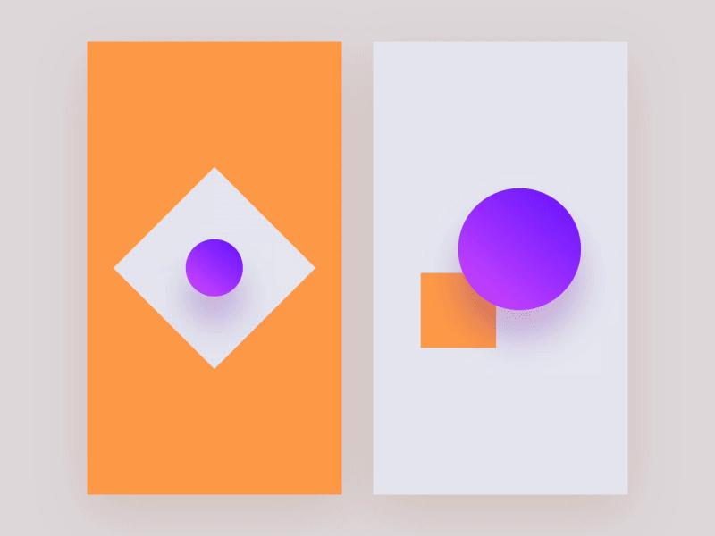 Shapeshift — Color Contingency #1 animation ease gradient motion orange purple saturation shape shift