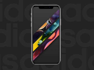 Adidas — Let's Play abstract adidas art colorful flow fluid gradient interface iphone shape