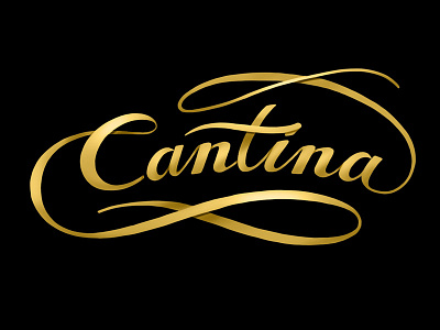 Cantina Hand Lettering hand lettering illustration sign painting