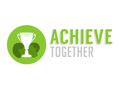 Achieve Together icons logo people sketch