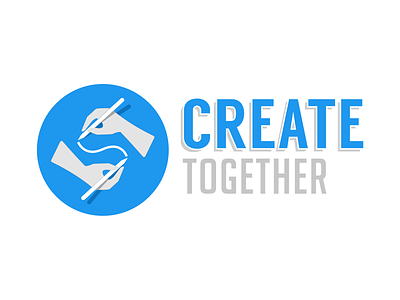Create Together create escher icons logo sketch