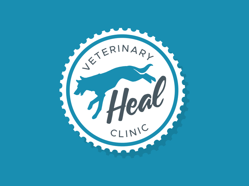 Heal Veterinary Clinic - Dog Brand dog lettering branding brand seal inspiration logos logo design