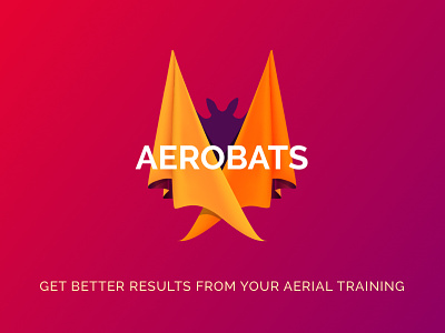 Aerobats Logo branding gradient identity illustrated illustrator logo