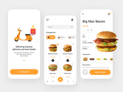 Food Delivery App android design application food delivery foodtech ios mobile app mobile design ui ui design ux ux design