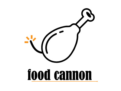 Hello Dribbble!! Logo Design for Food Cannon Fast Food