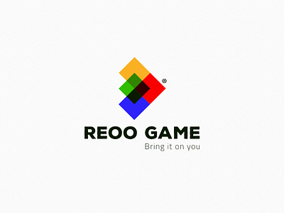 Reoo Game branding flat font game icon identity illustration logo simple