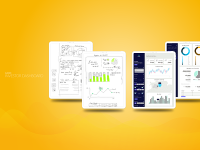 Investor Dashboard analytics concept data visualisation dataviz draft graphs ideation insights product design saas sketches ux ui wireframe