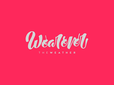 Wearever the Weather brand branding icon lettering logo logotype weather