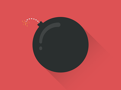 The Bomb art illustration minimalism vector vetorial