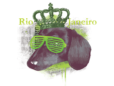 Disco Dog art brush digitalpaint illustration paint painting photoshop