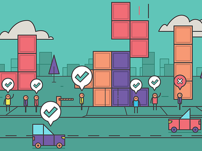 Tetris City by Plinio Nitzsche on Dribbble