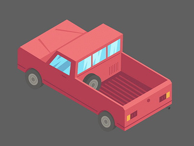 Isometric Truck angle art car city illustration illustrator isometria isometric truck vector vetorial