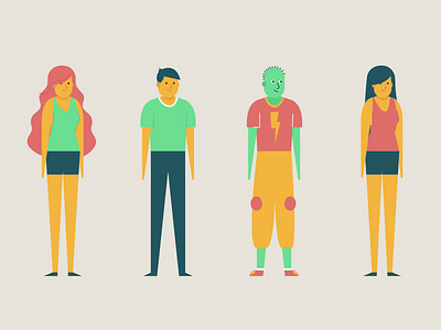 Flat Characters character design characters flat illustration person personagem personal skeeter