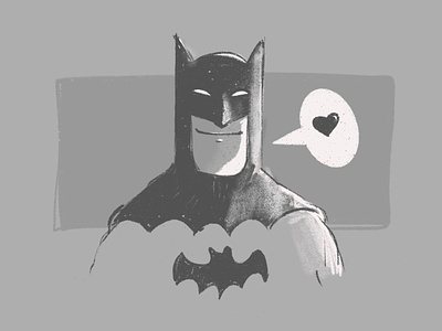 Batman bat batman batman the animated series batmobile black character characterdesign characters grey heart love lovely lover rough smile