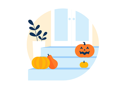 October design halloween illustration october product illustration vector